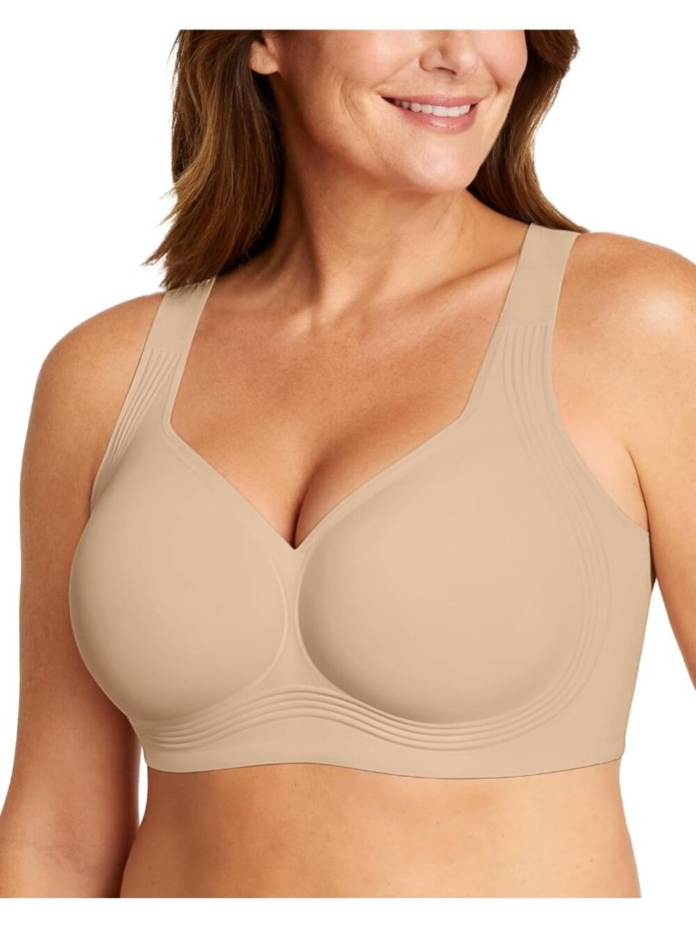 Plus Size Wireless Jelly Bra - Comfortable Push-Up Support for All-Day Wear